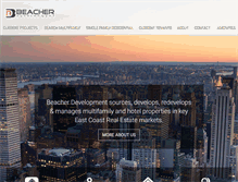 Tablet Screenshot of beacherdevelopment.com